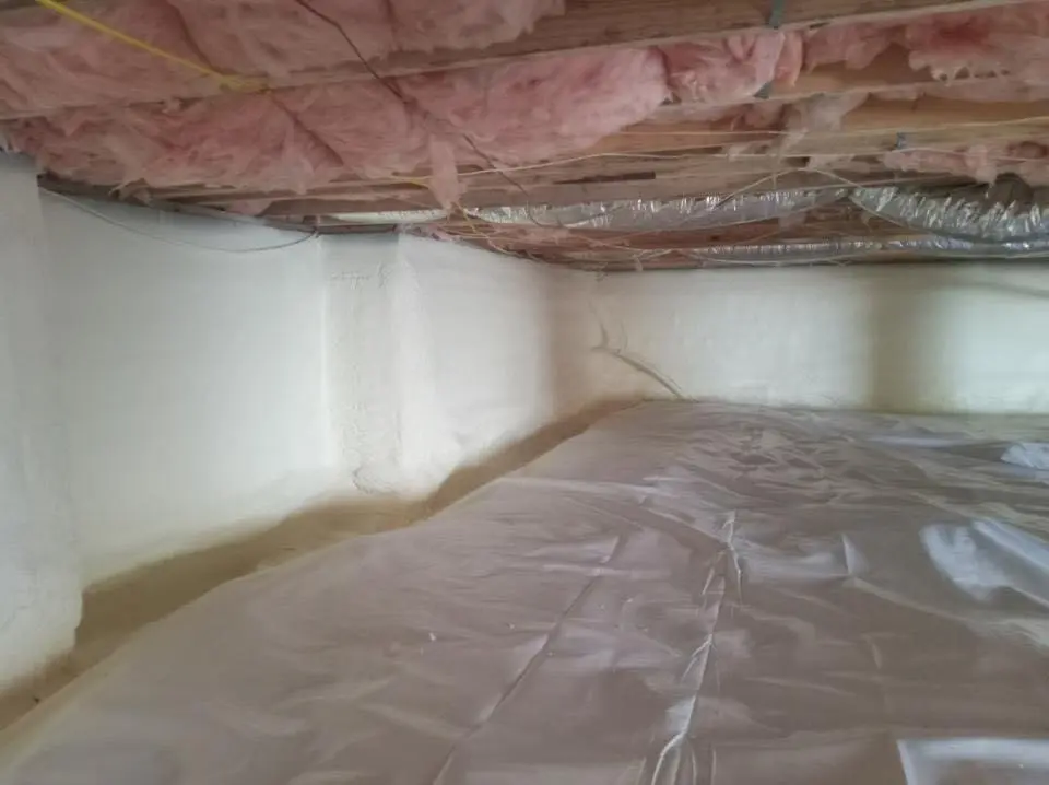 Crawl space encapsulation with closed-cell spray foam for Spray Foam Roofing Repair in Platteville
